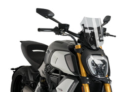 Puig New Generation Adjustable Sport Windscreen for Ducati Diavel 1260 2019-2021 | 7aftermarket India 