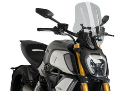 Puig New Generation Adjustable Touring Windscreen for Ducati Diavel 1260 2019-2021 | 7aftermarket India 
