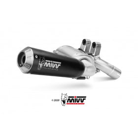 MIVV X-M1 Black Slip-on Exhaust for BMW F900 R 2020> | 7aftermarket India 