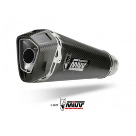 MIVV DELTA RACE Carbon Slip-On Exhaust for Aprilia RSV4 2021> | 7aftermarket India 