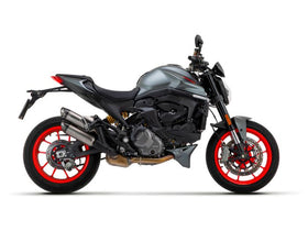 Arrow Round-Sil Titanium Double (Upper & Lower) Exhaust Muffler For Ducati Monster 950 (2021-22) | 7aftermarket India 