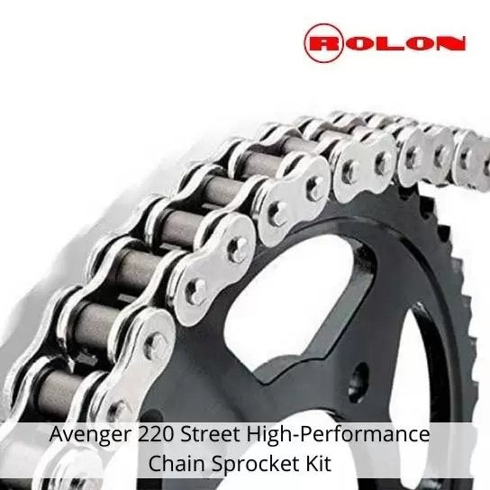 ROLON Chain and Sprocket Kit for Bajaj Avenger 220 7aftermarket