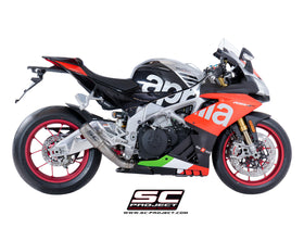 SC Project CR-T Low Position Slip-On Exhaust for Aprilia RSV4 (2018-2020) - RF - RR