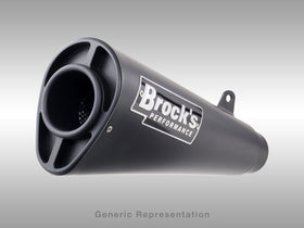 Brock's Performance Alien Head 2 Full System 14" Muffler - Black For Suzuki Hayabusa (2022)  | 7aftermarket India 