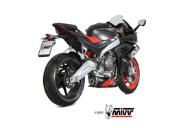 MIVV DELTA RACE Black Full System Exhaust for Aprilia RS660 2020> | 7aftermarket India 