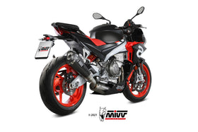 MIVV DELTA RACE Carbon Full System Exhaust for Aprilia Tuono 660 2020> | 7aftermarket India 