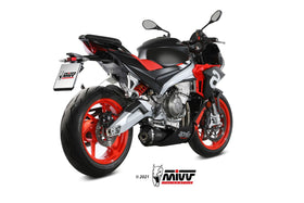 MIVV DELTA RACE Black Full System Exhaust for Aprilia Tuono 660 2020>