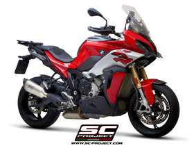 SC Project SC1-R Titanium with Carbon fiber end cap Slip-On Exhaust for BMW S1000XR (2020-2022) | 7aftermarket India 