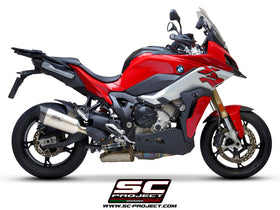 SC Project SC1-R Titanium with Carbon fiber end cap Slip-On Exhaust for BMW S1000XR (2020-2022) | 7aftermarket India 