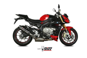 MIVV SUONO Black Slip-on Exhaust For BMW S 1000R 2017> | 7aftermarket India 