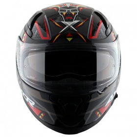 Axor Apex Tiki (Black-Red) Gloss Helmet | 7AfterMarket India