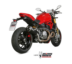 MIVV Delta Race Black Slip-on Exhaust For Ducati Monster 821 2018> | 7aftermarket India 