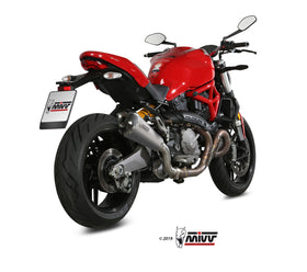MIVV Delta Race Stainless Steel Slip-on Exhaust For Ducati Monster 821 2018>