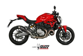 MIVV GP pro Black Slip-on Exhaust For Ducati Monster 821 2018> | 7aftermarket India 