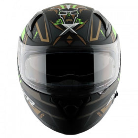 Axor Apex Tiki Dull Black Gold Helmet | 7AfterMarket India