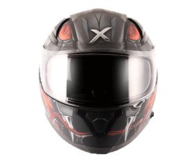 Axor Apex Venomous D/V Helmet - Dull Black Grey | 7aftermarket India 