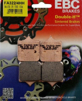 EBC Double-H Sintered Front Brake Pads for Benelli TNT 600 I & GT (FA322/4HH)
