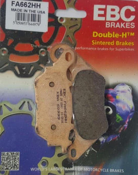 EBC Double-H Sintered Rear Brake Pads for Yamaha YZF R3 (FA662HH)