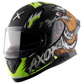 Apex Falcon Men's Helmet - Dull Black Neon Yellow