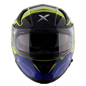 Axor Apex Hex-2 Helmet - Neon Yellow Blue | 7aftermarket  Axor India 