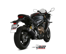 MIVV GP PRO Full System Black Stainless Steel Exhaust for Honda CBR650R 2019>