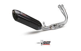 MIVV Souno Black Full System Exhaust 2x1 for Kawasaki ER-6n / f 2012> | 7aftermarket India 