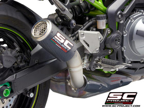 SC Project CR-T Carbon Fiber Slip-On Exhaust for Kawasaki Z900 2020-2021