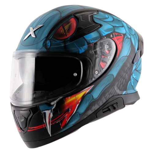 Axor Apex Venomous D/V Helmet Dull Black 7aftermarket India