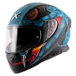 Axor Apex Venomous D/V Helmet - Dull Black M.Blue