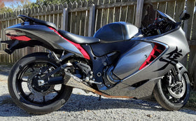 Brock's Performance Penta-Carbon Full System 15" Muffler-Polished For Suzuki Hayabusa (2022) | 7aftermarket India 