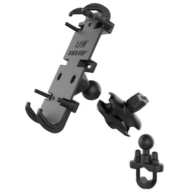 RAM Mounts Quick-Grip Phone Mount With Handlebar U-Bolt Base