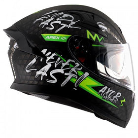 Axor Apex Ridefast Helmet - Dull Black Neon Yellow