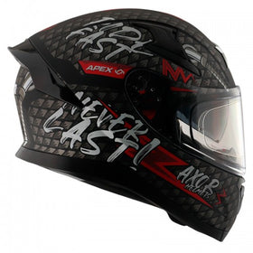 Axor Apex Ridefast Helmet - Dull Black Red