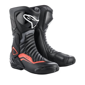 Alpinestars SMX-6 V2 Boots - Black Grey Red Fluo