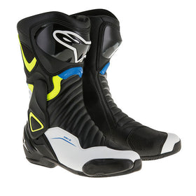 Alpinestars SMX-6 V2 Boots - Black White Yellow Blue