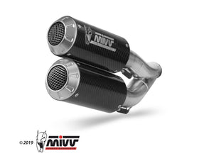 MIVV MK3 Carbon Dual Slip-on For Ducati Monster 821 2018> | 7aftermarket India 