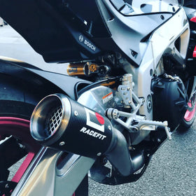 Racefit Exhaust Black Edition Growler-X For Aprilia RSV4 RR 1100 Factory (2015-19) | 7aftermarket India 