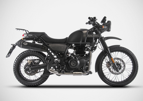 ZARD High Mount Version Stainless Steel Penta Slip-Ons with Removable DB-Killer Exhaust for Royal Enfield Himalayan | 7aftermarket India 