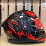 Axor Apex Hunter Helmet Glossy - Black Red | 7aftermarket India 