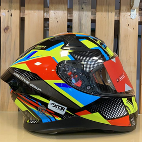 Axor Apex Vivid Helmet - Dull Black Neon Yellow