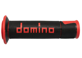 Domino A450 Road Racing Grips (Black / Red) | 7aftermarket India 