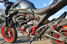 CNC Racing Crash Frame Slider Protectors For Ducati Monster 950 (2021) | 7aftermarket India 