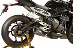 M4 Exhaust Stainless Steel Slip-on with Black RM1 Canister for Triumph Street Triple 765 R/S/RS