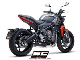 SC Project STR-1 Full 3-1 Stainless Steel Exhaust System for Triumph Trident 660 (2021-2022) | 7aftermarket India 