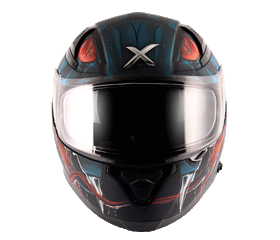 Axor Apex Venomous D/V Helmet - Dull Black M.Blue