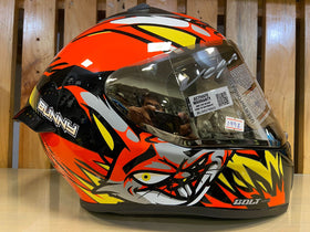 Vega Bolt Bunny Black Orange Helmet | 7aftermarket India 