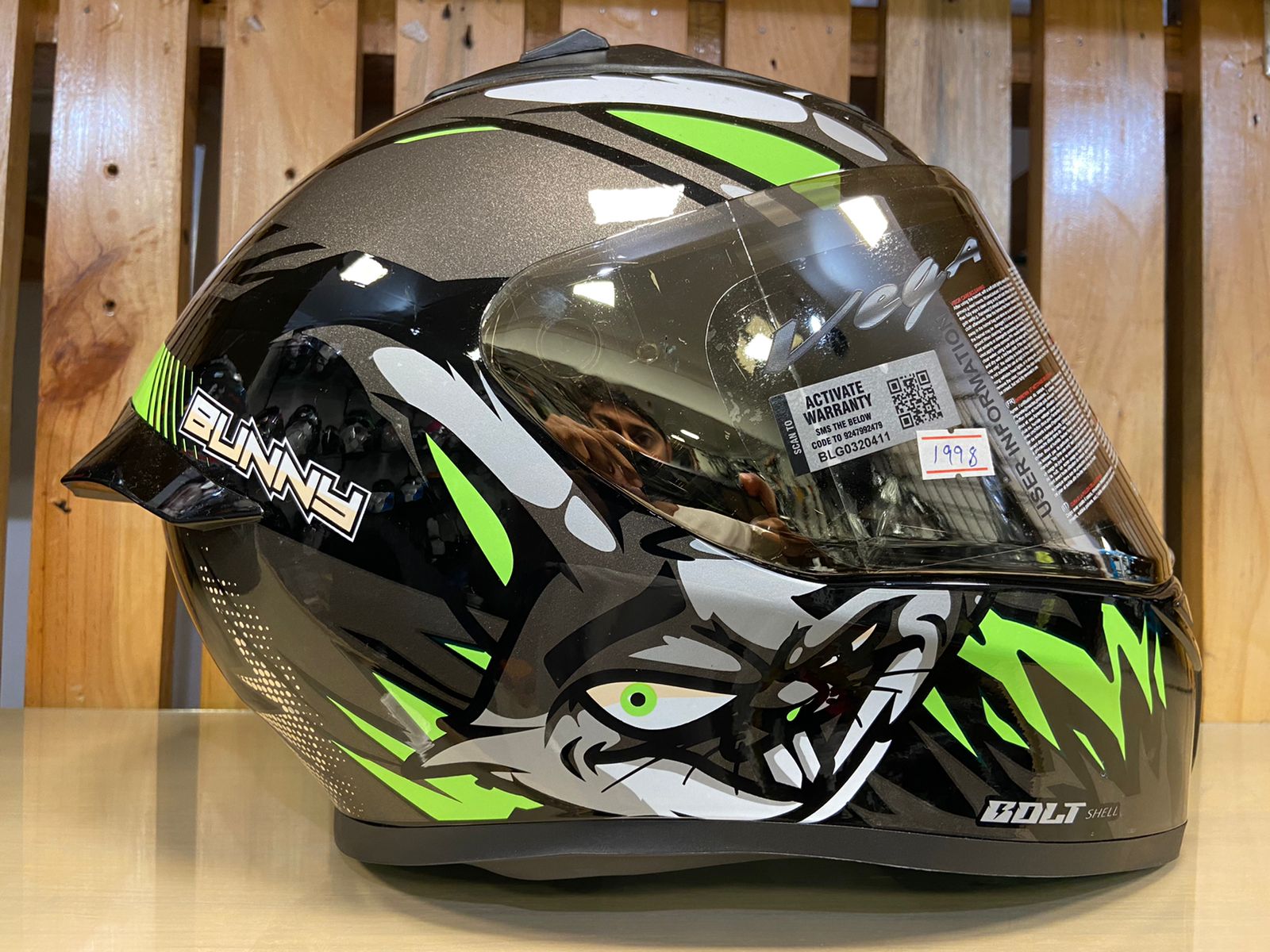 Detec™ Vega Ryker D/V Bolder Dull Black Orange Helmet