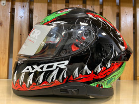 Axor Apex Beast Helmet - Black Green | 7aftermarket India 