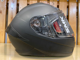 SMK Stellar Unicolour Full Face Helmet - Black | 7aftermarket India 
