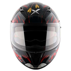 Axor STREET ZAZU Black Red Gloss Helmet | 7aftermarket Axor India 